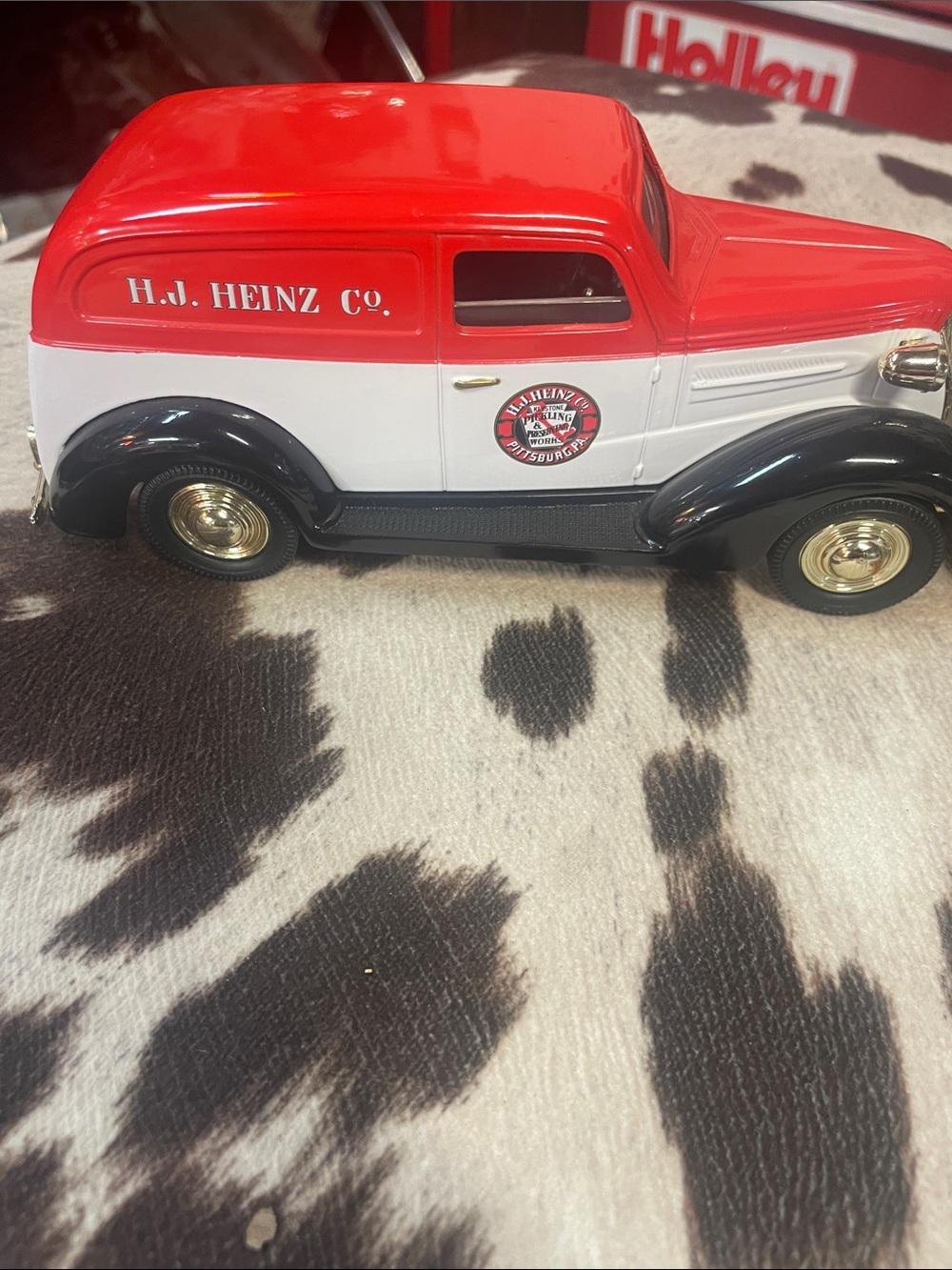 H.J. Heinz Co. Red & White Vintage Delivery Van Toy for Kids